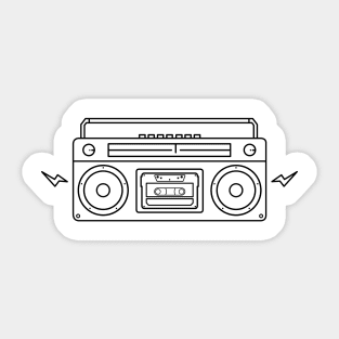 Cassette Player Sticker